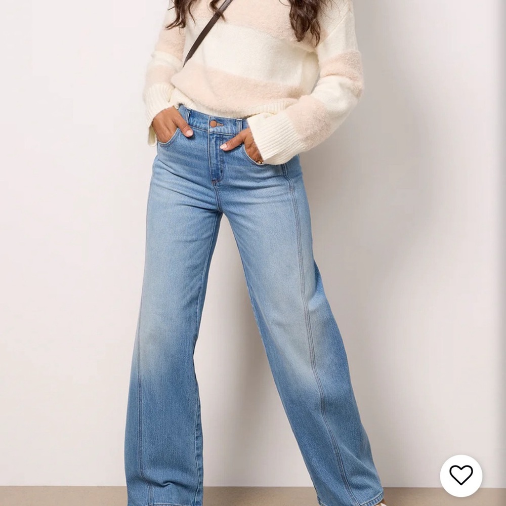Evereve Light Blue Wide Leg Jeans